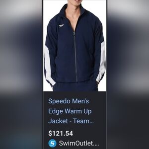 Men's Edge Warm Up Jacket Navy